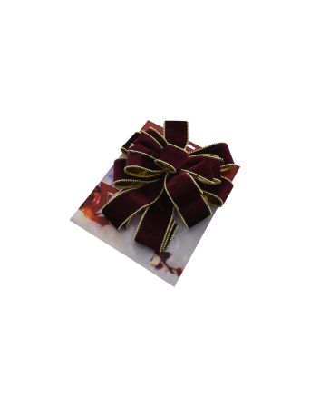 COCCARDA PUNTALE 28X78CM BORDO MOD.07C