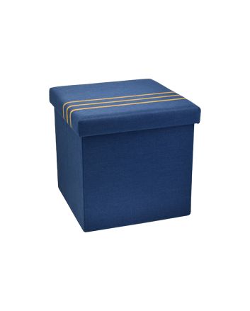 POUF CONTEN. LI/PL 38X38X38CM M.L24-14 BLU