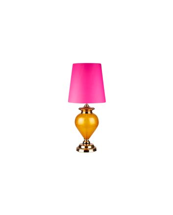 LAMPADA IN VETRO 109CM M-36 FUXIA/ARANCIO