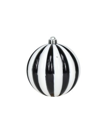 SFERA 15CM LUCIDA A SPICCHI BIANCO/NERO