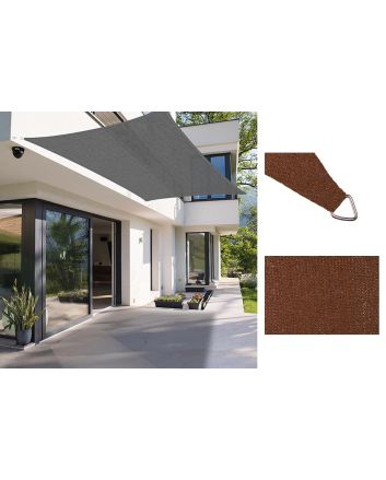 VELA PARASOLE 2X3M 180G MARRONE