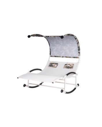 LOUNGE BED MATR. 4X4TXT 200X140X178 FOGLIE B