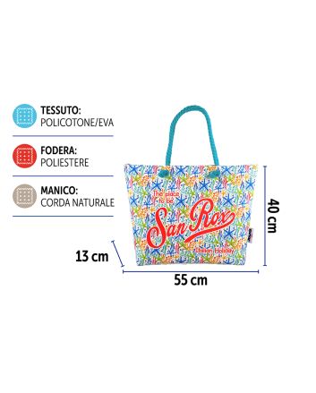 BORSA MARE CORDATA 55X40X13CM DES.7