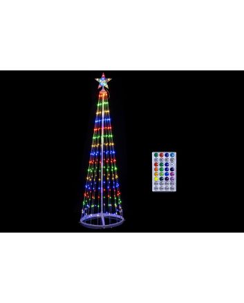 ALBERO 190CM 265LED C/TRASF.U/EST.8FUN MULT.