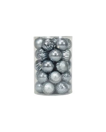 SET 34PZ SFERA 8CM M.5024 GRIGIO