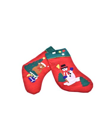 CALZA NAT. 2ASS C/BABBO NAT E ORSETTO 41CM