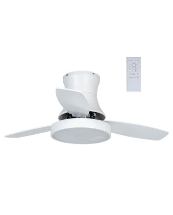 VENTIL.SOSPESO D.85CM 50W 6VEL.C/TEL.BIANCO