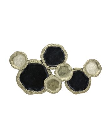 CERCHI METALLO 81.9X50.2X5.7CM NERO/ORO