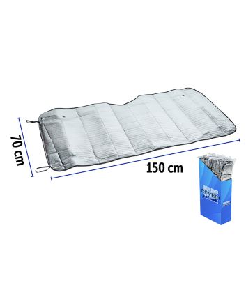 PARASOLE PER AUTO IN EPE 150X70CM IN DISPLAY