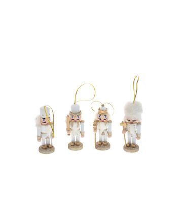 SCHIACCIANOCI 4ASS ORO/BIANCO 9CM