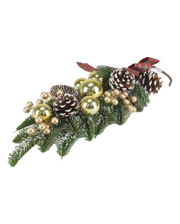 DECORAZIONE RAMO C/SFERE 50CM M.297G ORO