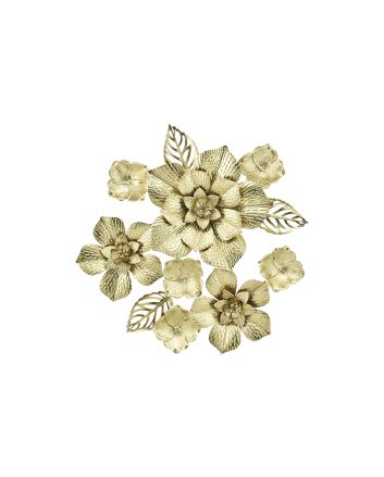 FIORI METALLO 73X73X7.0CM ORO
