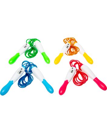 CORDA PER SALTARE PLASTICA/ACCIAIO 4COL.