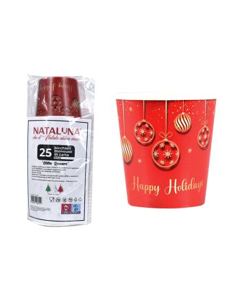 25 BICCHIERI MONUSO IN CARTA 160ML DIS 4