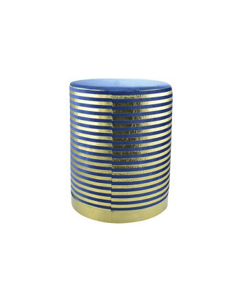 POUFF 34*34*42CM M.SRL0150 VELLUTO BLU