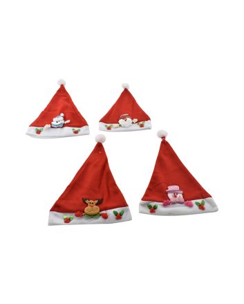 CAPPELLO NAT. 25X32CM M.CXY-76 FLANELLA 4ASS