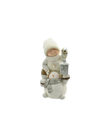 BAMBINO C/LANT.LED+SNOWMAN MGO 27X22X46CM