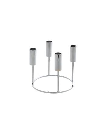 P/CANDELA 4FIAMME 15CM ARGENTO M.446174