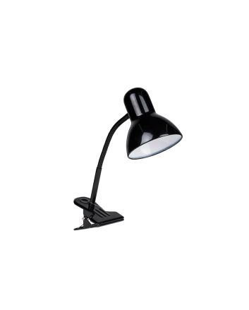 LAMPADA SCRIVANIA C/CLIP E27 NERA