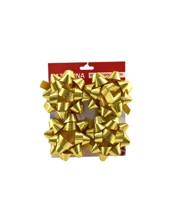 BLISTER 4 COCCARDE D.11,5CM ORO SL2-06