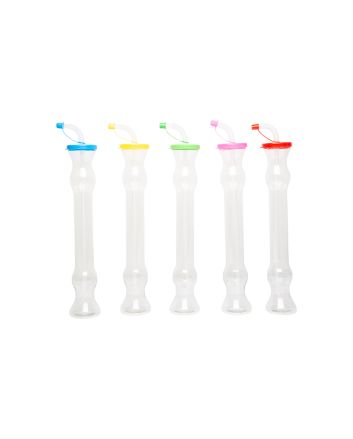 BICCHIERE C/CANNUCCIA 6X30CM 450ML 6COL.