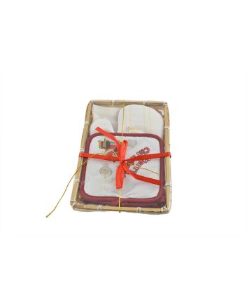 SET 3PZ PRESINA,GUANT,STROFIN C/CEST DES.E