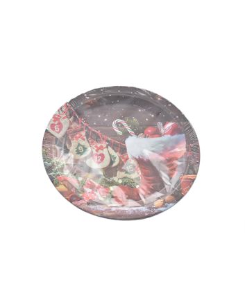 SET 8 PIATTI TONDI 22CM DEC. STIVALE