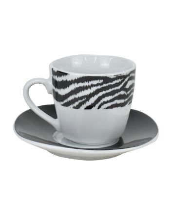 TAZZINE 6PZ 90CC C/PIATTINO QUADRATO DEC.2501