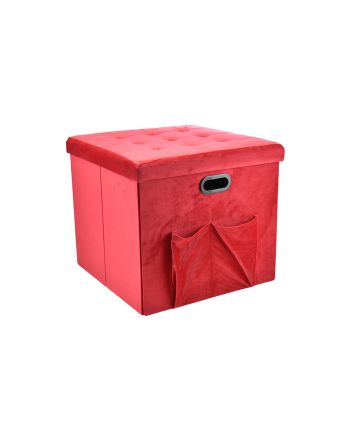 POUF VELL.C/TASCA+MANICI 50X44CM L1 ROSSO