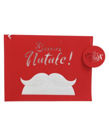 TOVAGLIETTA C/SOTTOBICCHIERE BAFFO, ROSSO