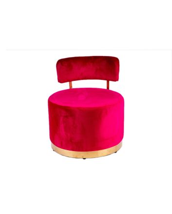 POLTRONA FREE 63X62X78CM FUXIA/ARGENTO