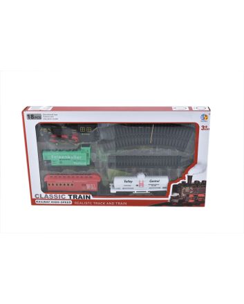 TRENINO ELETTRICO BATT. 18PZ C/LUCE