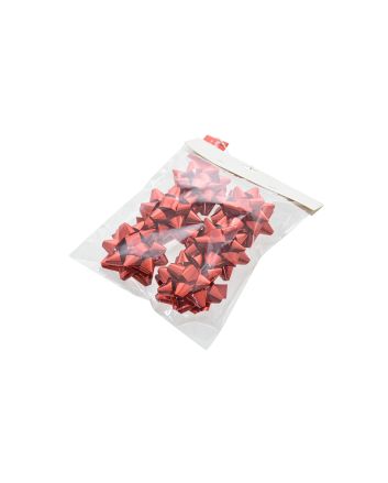 SET 6 COCCARDE D.9CM ROSSO METAL