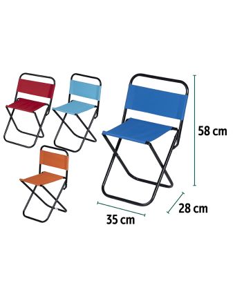 SEDIOLINA PIEGHEVOLE 35X28X58CM 4ASS.