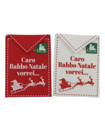 LETTERA BABBO NAT 2ASS 13X17.5CM  2ASS SLITTA