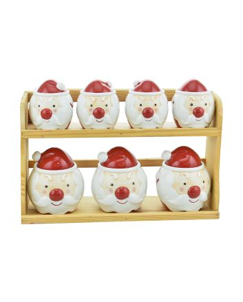 SET 7 BARATTOLI B.NATALE 7,8X7,8X9,5CM M.967