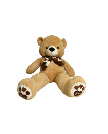 ORSETTO PELUCHE C/SCIARPA+CUORE 160CM BEIGE