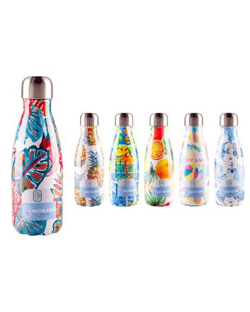 BOTTIGLIA TERMICA ACCIAIO 6COLORI 350ML