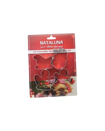 SET 4 FORMINE ACCIAIO P/BISCOTTI M.6 4ASS