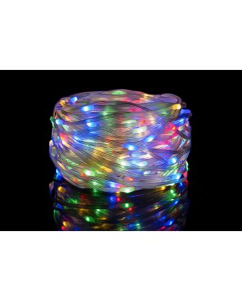 100LED 4,5V 8F U.EST 5MT+5 C.TRASP MULTICOL