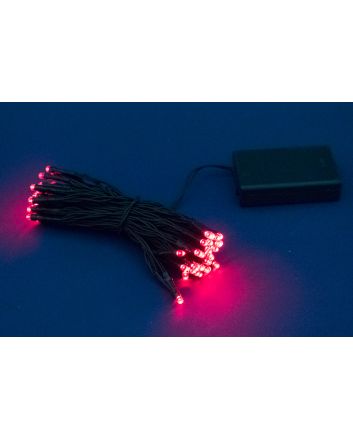 MINILED 60L A BATTERIA ROSSO 6MT CAVO VERDE