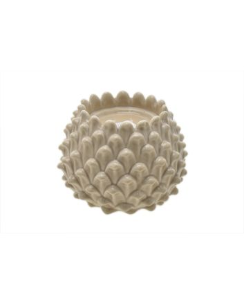 P/TEALIGHT PIGNA PORCEL. 12,5X12,5X10 TORTORA