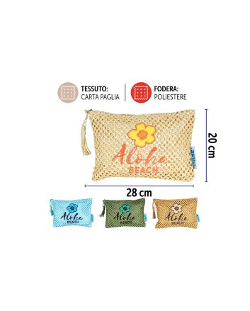 POCHETTE MARE 28X20CM M.15892 4ASS
