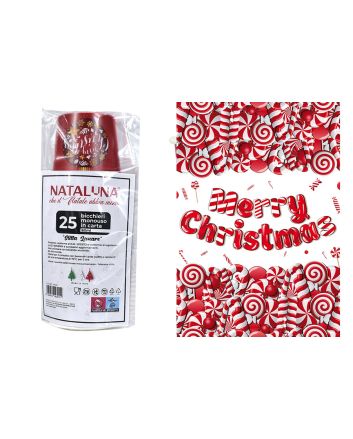 25 BICCHIERI MONUSO IN CARTA 160ML D.512