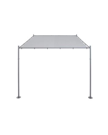 GAZEBO VERANDA PARETE 3X3 H.2,6M 160G GRIGIO