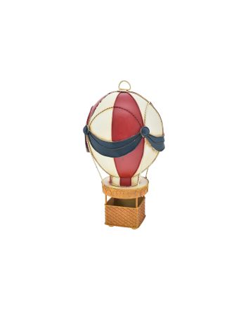 MONGOLFIERA 17X17X32CM M.2609 ROSSO/BIANCO