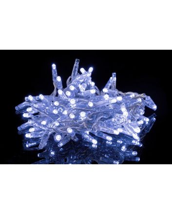 CATENA 10M 100LED TRASP. U.EST COLL. BIANCO