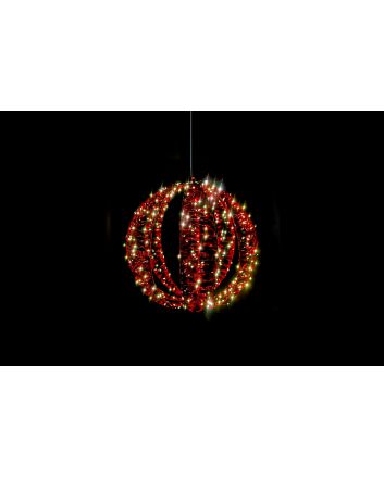 SFERA SPICCHI MET.50CM 600L U/EST.CALDO ROSSO