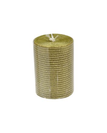 CANDELA COLONNA 8X10CM M.2141 ORO GLITTER