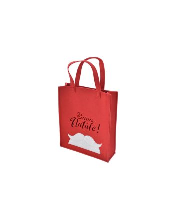 BUSTA FELTRO 25X21X0.3CM DES.F ROSSO